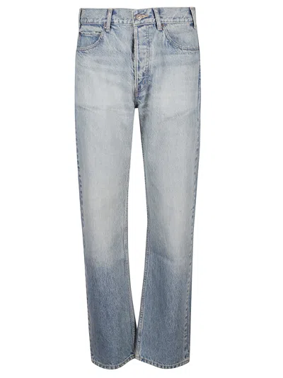 Celine Men Cotton Jeans In Blue