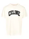 Celine Men Cotton Jersey T-shirt In Neutral