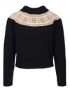 Celine Men Crew Neck Sweater In Black