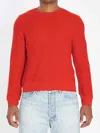 Celine Men Crew Neck Sweater In Wool In Red