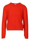 Celine Men Wool Sweater With Triomphe Detail In Red