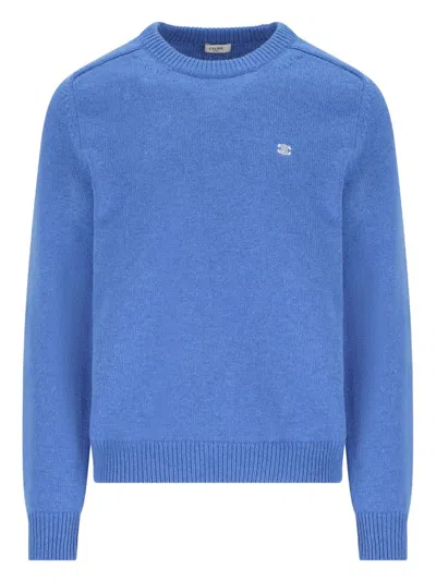 Celine Men Triomphe Crewneck Sweater In Animal Print