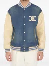 Celine Long Sleeve Casual Jacket In Blue