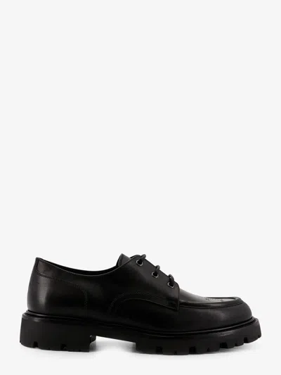 Celine Men Derby Margaret Leather Lace-up Shoes In Black