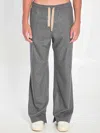 Celine Men Drawstring Cashmere Pants In Gray