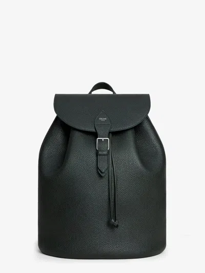 Celine Men Folco Leather Backpack In Multi