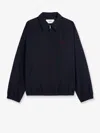 Celine Men Gabardine Wool And Cotton Jacket In Blue