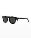 CELINE MEN'S KEYHOLE BRIDGE SQUARE SUNGLASSES