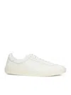 Celine Low Lace-up Sneakers With Triomphe Men In White