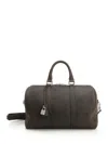 Celine Double Handle Shoulder Bag In Brown