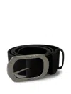 Celine Men Leather Belt In Black