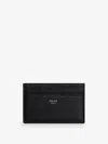 Celine Textured Medium Card Holder Accessory In Black