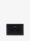 Celine Men Leather Cardholder With All-over Triomphe Logo