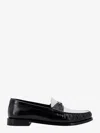 Celine Men Vivienne Leather Loafer With Perforated Triomphe Logo In Animal Print
