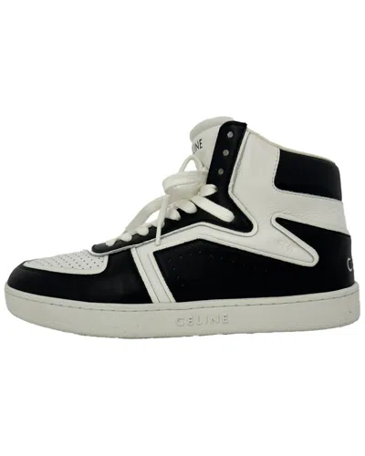 Pre-owned Celine Men's Leather Trainer Ct-01 High-top Sneaker (authentic Pre-loved) In Multi