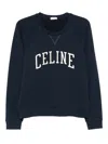 Celine Men Logo Cotton Sweatshirt In Multi