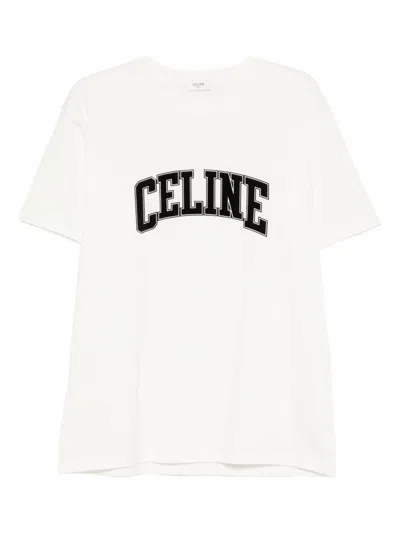 Celine Men Loose T-shirt M/c In White