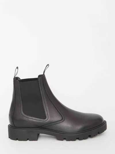 Celine Men Margaret Chelsea Boots In Black