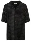 Celine Hawaiian Logo Shirt In Black
