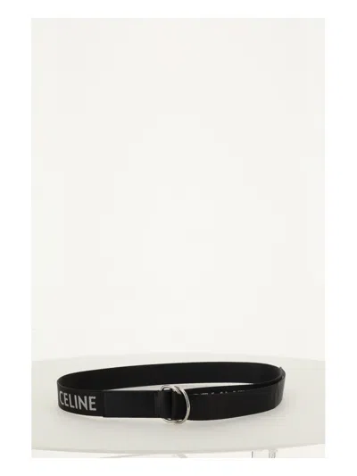Celine Men Medium Belt In Black