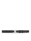Celine Men Medium Triomphe Belt In Triomphe Canvas In Black