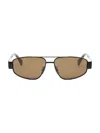 CELINE MEN'S METAL TRIOMPHE 57MM PILOT SUNGLASSES