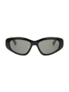 Celine Men's Monochroms 57mm Geometric Sunglasses In Black