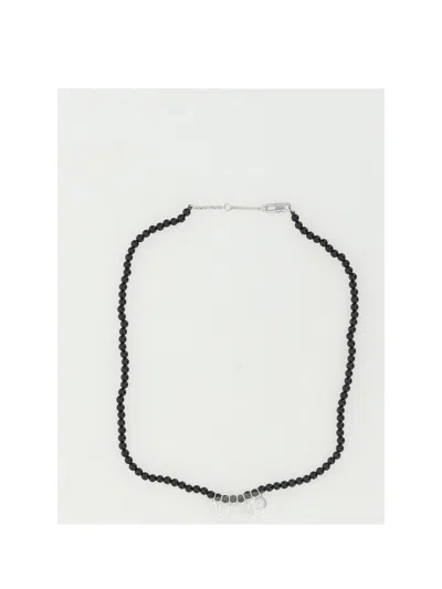 Celine Men Onyx Beads Necklace