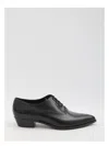 Celine Men Cadillac Oxford Leather Lace-up Shoe In Black