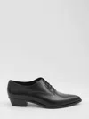Celine Men Cadillac Oxford Leather Lace-up Shoe In Black