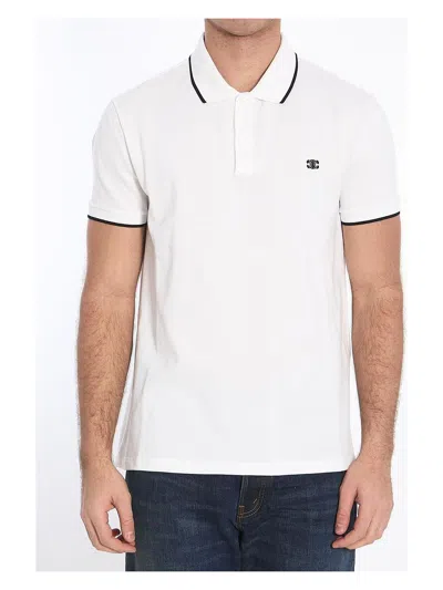 Celine Polo Shirt With Triomphe In Multicolor