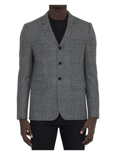 CELINE MEN'S PRINCE OF WALES CHECKED JACKET