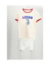 Celine Slim-fit Printed Ribbed Cotton-jersey T-shirt In White