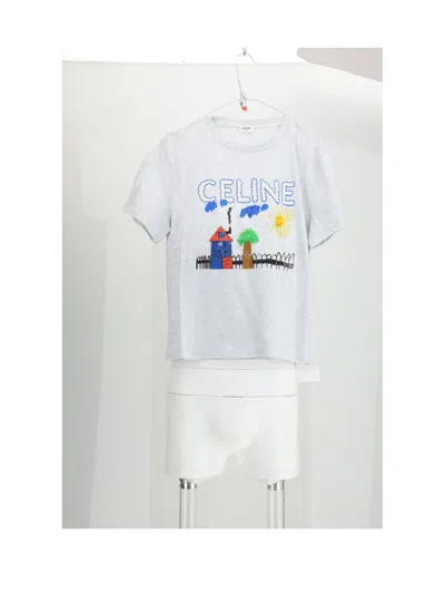 Celine Men Regular T-shirt In White