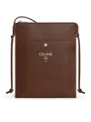Celine Sharp Pouch Crossbody Bag Adjustable Strap In Brown