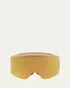 Celine Men's Ski Mask Goggles In Matte Beige Smoke Mirror