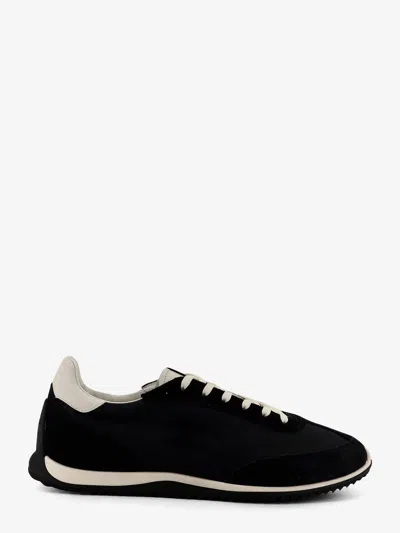 CELINE CELINE MEN SUPER LIGHT NYLON AND SUEDE LOW-TOP SNEAKERS