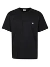 Celine T-shirt With Round Neck And Short Sleeves In Black