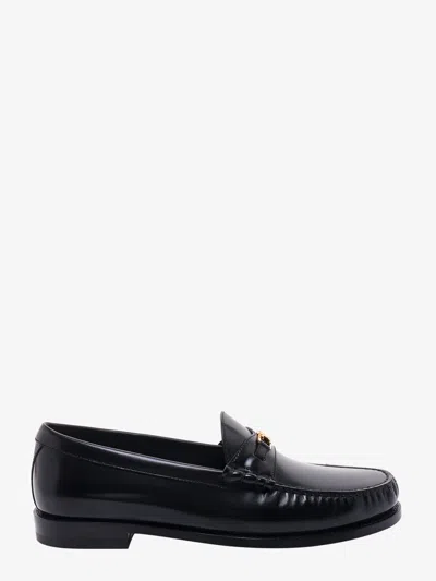 Celine Men Triomphe 15 Leather Loafers In Black