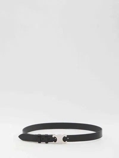Celine Men Triomphe Belt In Black