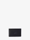 Celine Triomphe Embossed Card Bag In Black