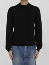 Celine Wool Turtleneck Sweater In Black