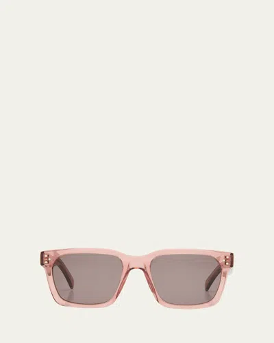 Celine Men's Triomphe Pilot Metal Sunglasses In Pink