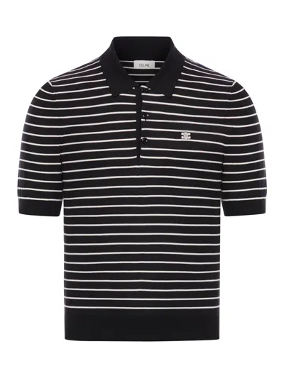 トップス CELINE Triomphe polo shirt celine-men-triomphe-polo-shirt