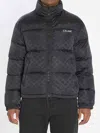 Celine Quilted Logo-jacquard Nylon Down Jacket In Black
