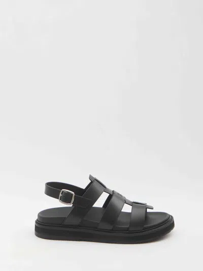 Celine Men Triomphe Sandals In Black