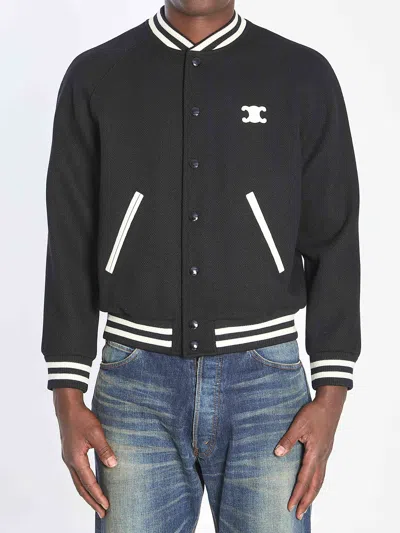 CELINE CELINE MEN TRIOMPHE TEDDY LINED JACKET