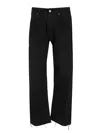 Celine Men Cotton Jeans In Black