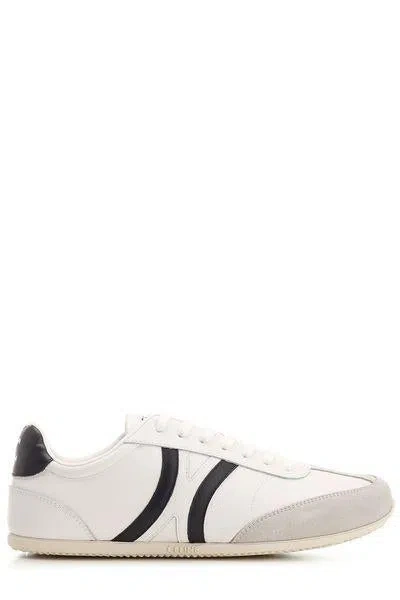 Celine White Calfskin Sneakers With Suede Inserts For Men
