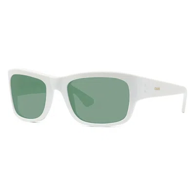 Celine Men's White Square Sunglasses Cl40079i 25n In ["green"]